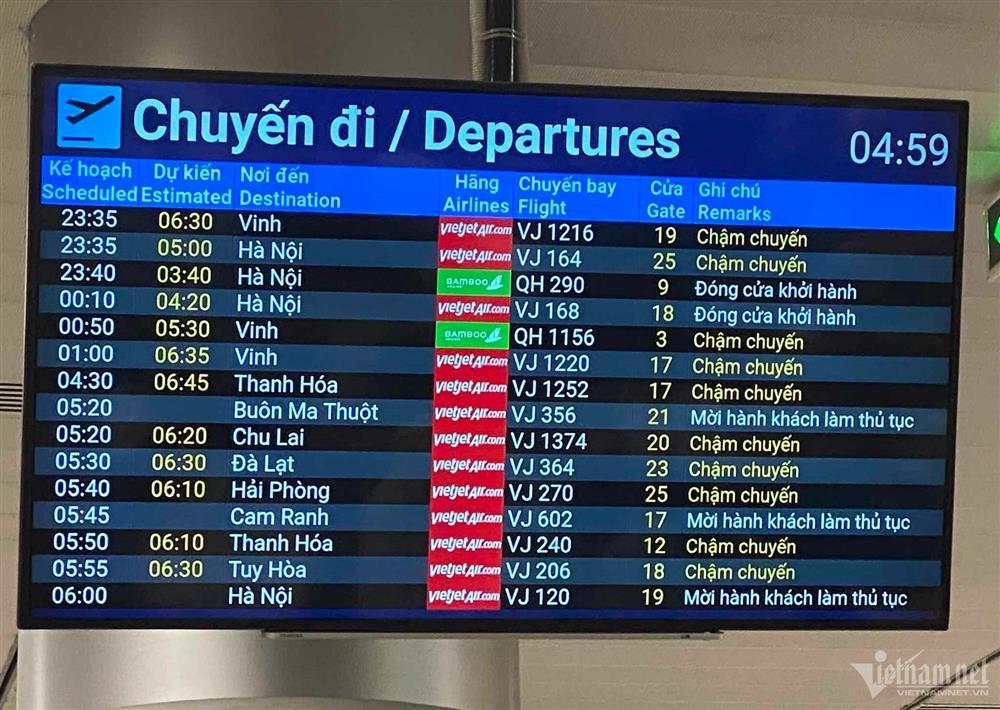 Hơn 650 chuyến bay bị chậm giờ ở Tân Sơn Nhất do thời tiết-2