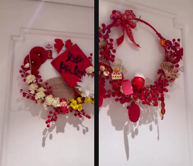 Khám phá nhà sao Việt decor đón Tết, góc nào cũng ngập tràn hoa và sắc đỏ mang hơi thở mùa xuân-7