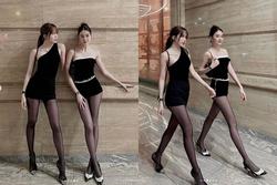 Showbiz Việt có cặp chị em 'chân thẳng như thước kẻ', cùng mê style váy ngắn