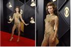 Miley Cyrus 'mặc như không' trên thảm đỏ Grammy 2024