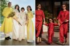 Gia đình sao Việt rộn ràng cùng diện áo dài du xuân sớm