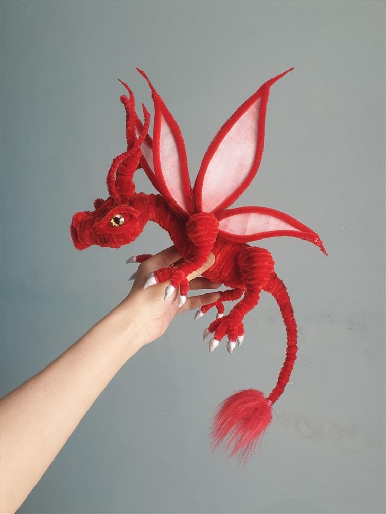 Rộ trào lưu làm rồng, hoa bằng kẽm nhung trưng Tết vừa rẻ vừa đẹp-5