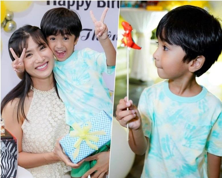 Quý tử nhà Nguyệt Ánh càng lớn càng ra dáng trai Ấn Độ chính hiệu, đôi mắt đẹp hơn của bố?-5