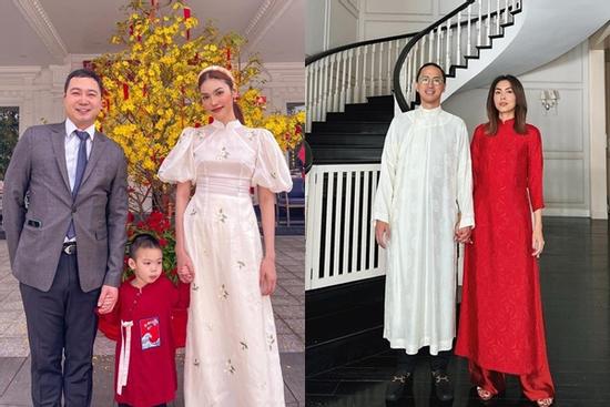 Dâu hào môn ngày Tết: Đỗ Mỹ Linh bỡ ngỡ bên mẹ chồng, Hà Tăng đảm đang