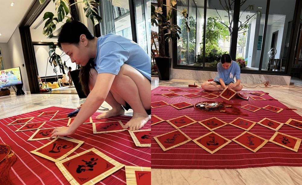 Dâu hào môn ngày Tết: Đỗ Mỹ Linh bỡ ngỡ bên mẹ chồng, Hà Tăng đảm đang-9