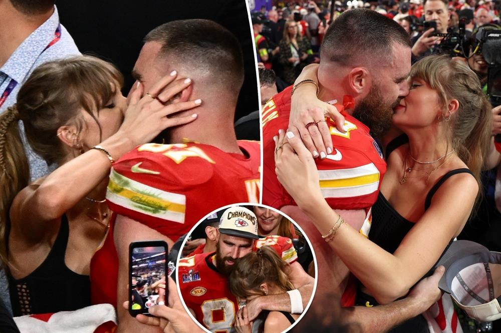 Taylor Swift's stormy kiss overshadowed the famous sporting event -1