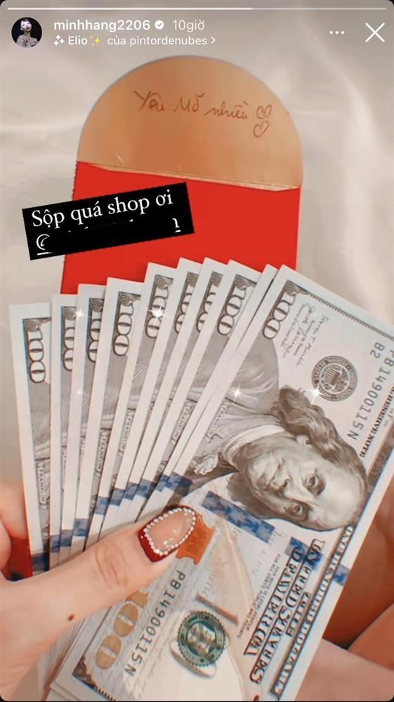 Phản ứng gây chú ý của Minh Hằng khi con trai được mừng tuổi tiền đô có giá trị khủng-2