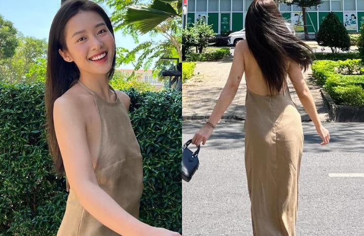 Áo, váy yếm hở lưng được diễn viên, hoa hậu Việt mặc đi du xuân 2024 nhiều nhất?-2