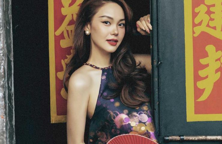 Áo, váy yếm hở lưng được diễn viên, hoa hậu Việt mặc đi du xuân 2024 nhiều nhất?-8