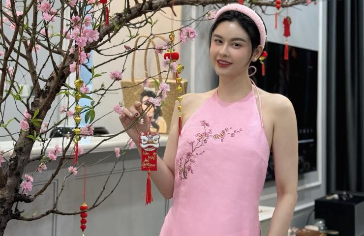 Áo, váy yếm hở lưng được diễn viên, hoa hậu Việt mặc đi du xuân 2024 nhiều nhất?-10