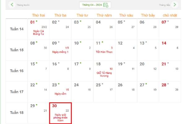 Sau Tết Nguyên đán Giáp Thìn, còn những ngày nghỉ lễ nào trong năm 2024?-2