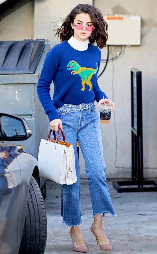 3 mẫu quần jeans tôn dáng làm nên phong cách sành điệu của Selena Gomez-3