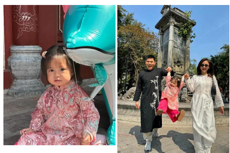 Bé Pam hot nhất mạng xã hội dịp Tết, mỗi ngày một bộ áo dài-9