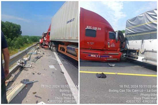 Hé lộ nguyên nhân vụ ô tô con va chạm container khiến 3 người thương vong