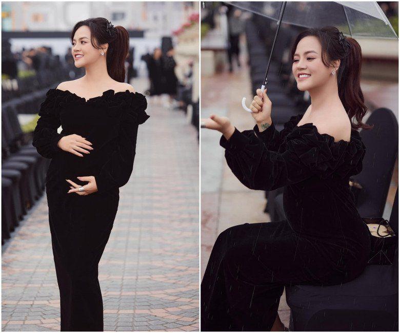 My Sói mang bầu vẫn mặc váy ôm sát, đi giày cao gót nhưng lại được khen-3