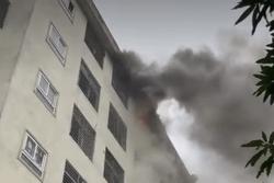 Cháy phòng ngủ trẻ em ở chung cư thành phố Vinh