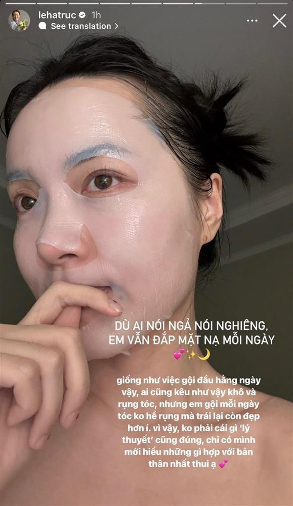 Hà Trúc chăm da, dưỡng tóc theo kiểu ngược đời nhưng lại hiệu quả bất ngờ-1