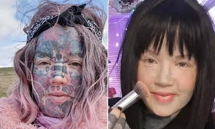 Người phụ nữ xăm kín cơ thể gây sốt khi khoe ảnh không còn hình xăm-1