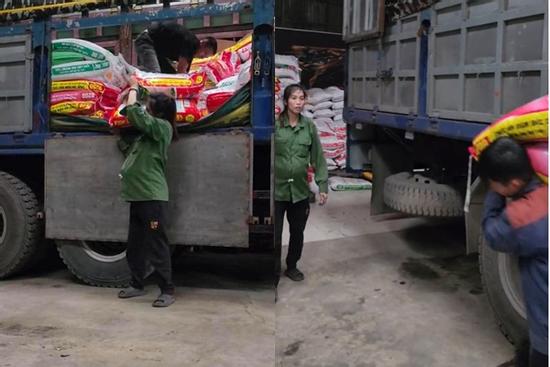 Xót xa cảnh mẹ bầu 8 tháng bê vác cả tấn hàng ở Cao Bằng