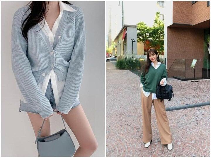 Mẹo phối đồ thông minh với áo len và sơ mi-3