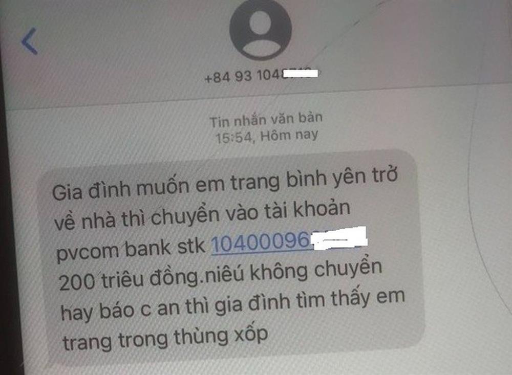 Sự thật đằng sau tin nhắn đe dọa, đòi tiền chuộc thiếu nữ 14 tuổi ở Hà Nội-1