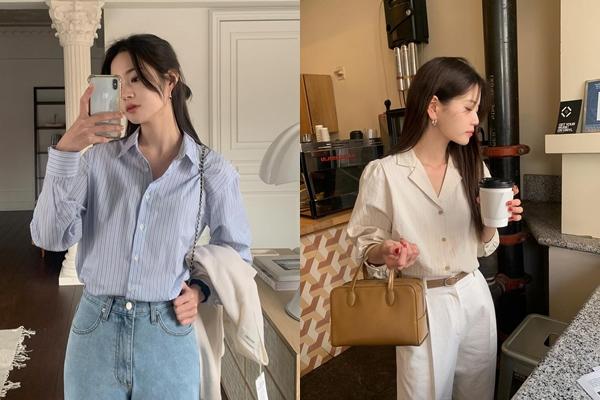 5 kiểu sơ mi điệu đà đang được hội blogger Hàn yêu thích-6