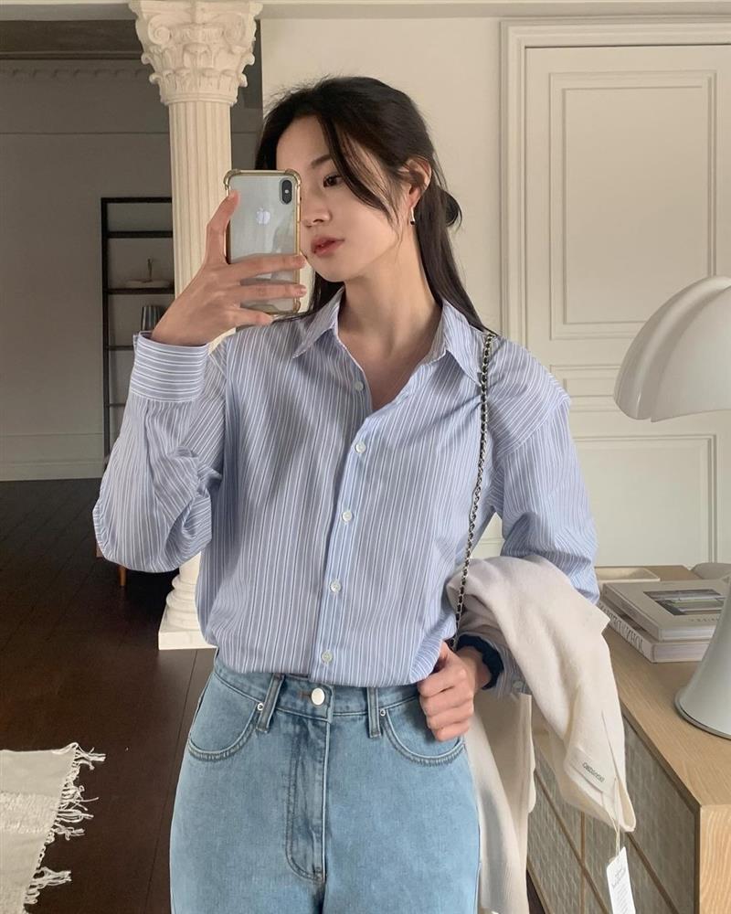 4 kiểu áo sơ mi giúp bạn trông thon thả, mảnh mai hơn-1