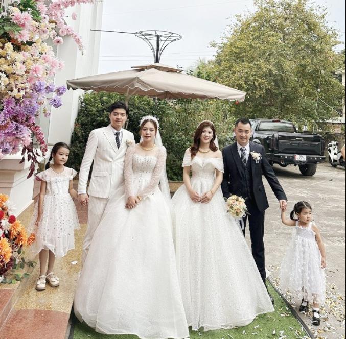 Đám cưới hai anh em ruột cưới cùng một ngày tại Nghệ An: Các cặp đôi đều đã có con-1