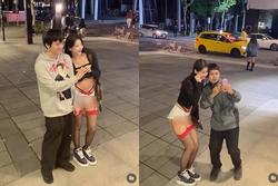 Nữ DJ Hàn Quốc khiến các fan tranh nhau xin chụp ảnh, mặc set đồ gây chú ý trên đường