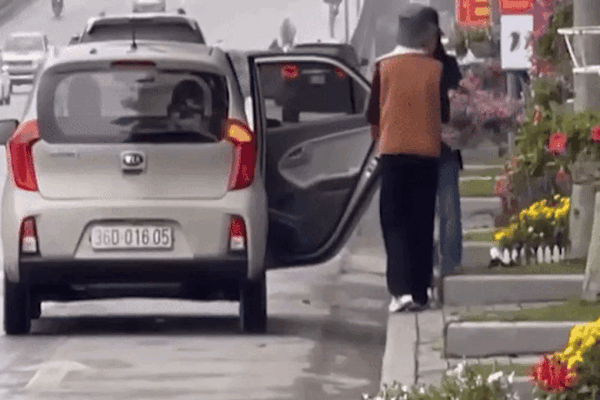 Thực hư thông tin 2 phụ nữ đi ô tô nghi trộm hoa trang trí trên đường phố-1