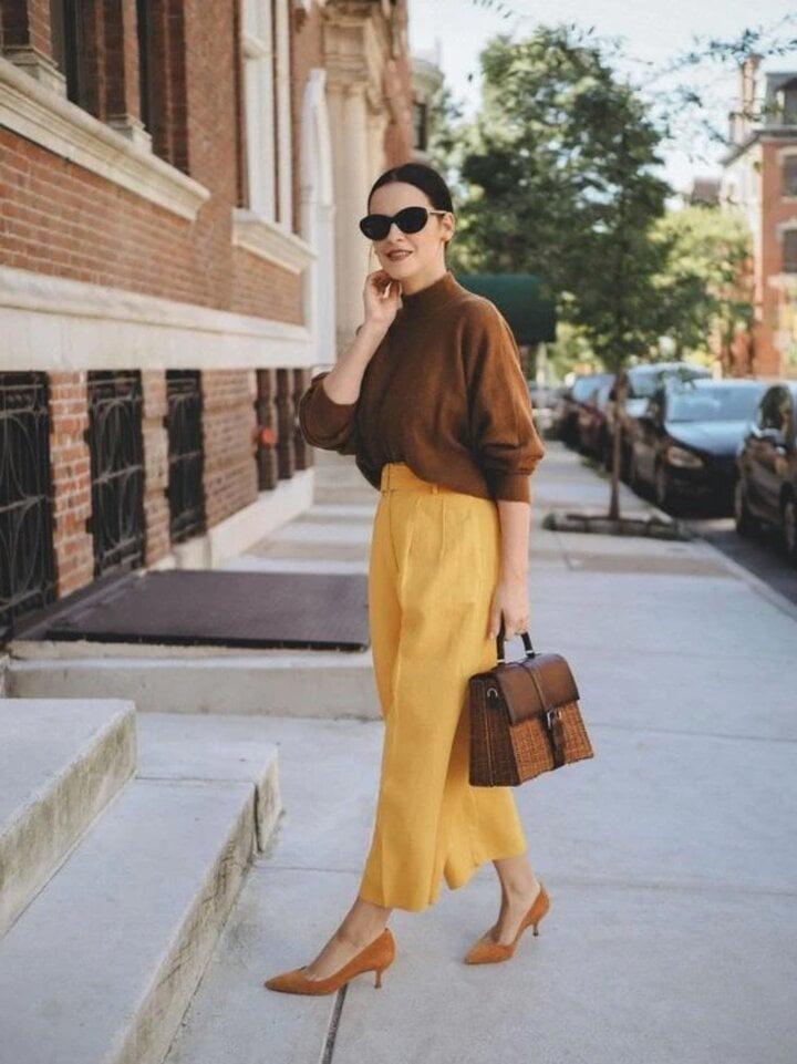 Phối đồ tông nâu be ấm áp và sang trọng-9