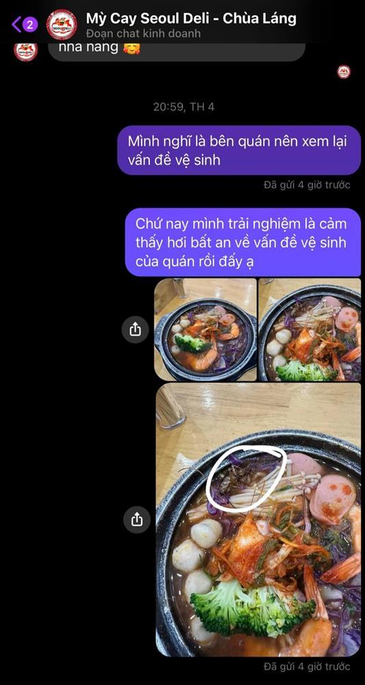 Hà Nội: Khách hoảng sợ phát hiện con gián phơi bụng trong bát mỳ-3