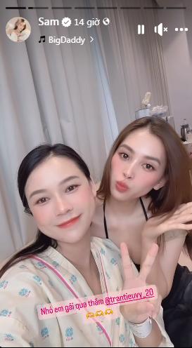 Mẹ bỉm Sam lộ diện tươi tắn sau vài ngày vượt cạn, trải lòng về cảm xúc lần đầu làm mẹ 2 bé rồng!-3