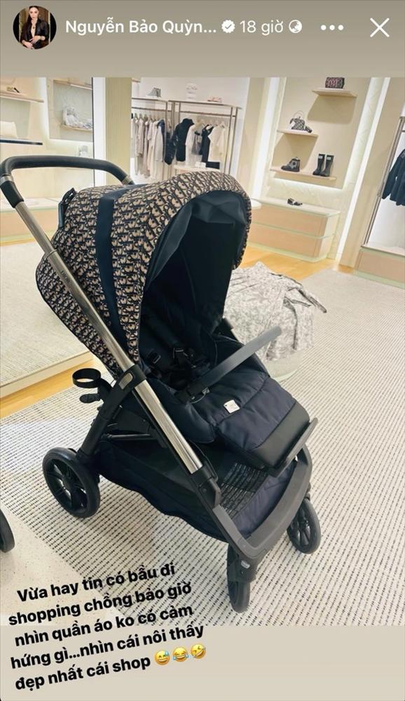 Quỳnh Thư lần đầu khoe trọn vóc dáng bầu bí, được chồng cưng chiều tẩm bổ, sắm sửa đồ hiệu cho em bé-5