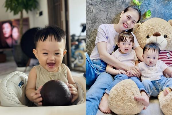 Thiếu gia út nhà Cường Đô la gần 1 tuổi lanh lợi, bụ bẫm đáng yêu, chuẩn bản sao của bố-6