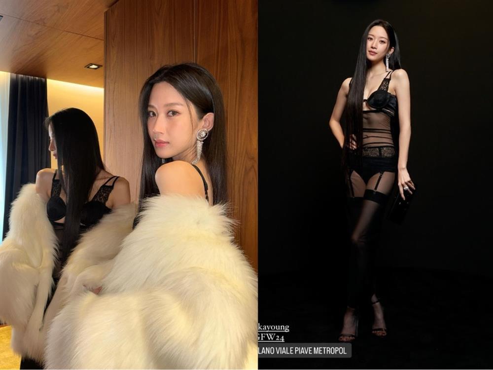 Bất chấp thời tiết lạnh giá, dàn mỹ nhân Hàn mặc gợi cảm dự show thời trang-1