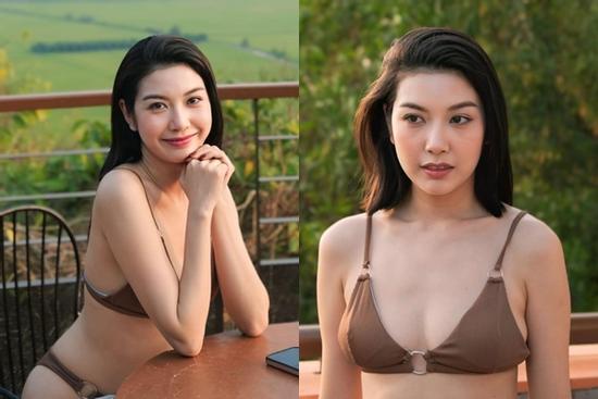 Thúy Vân không dám mặc bikini sau khi sinh con