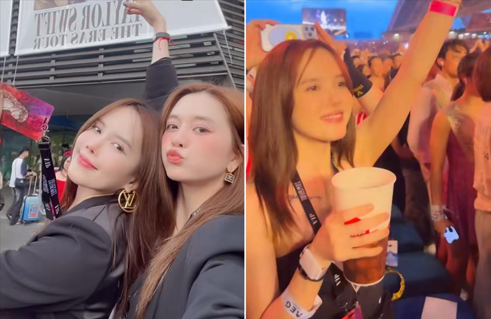 Diễn viên Lý Hùng, Thiều Bảo Trâm đi xem show Taylor Swift-3