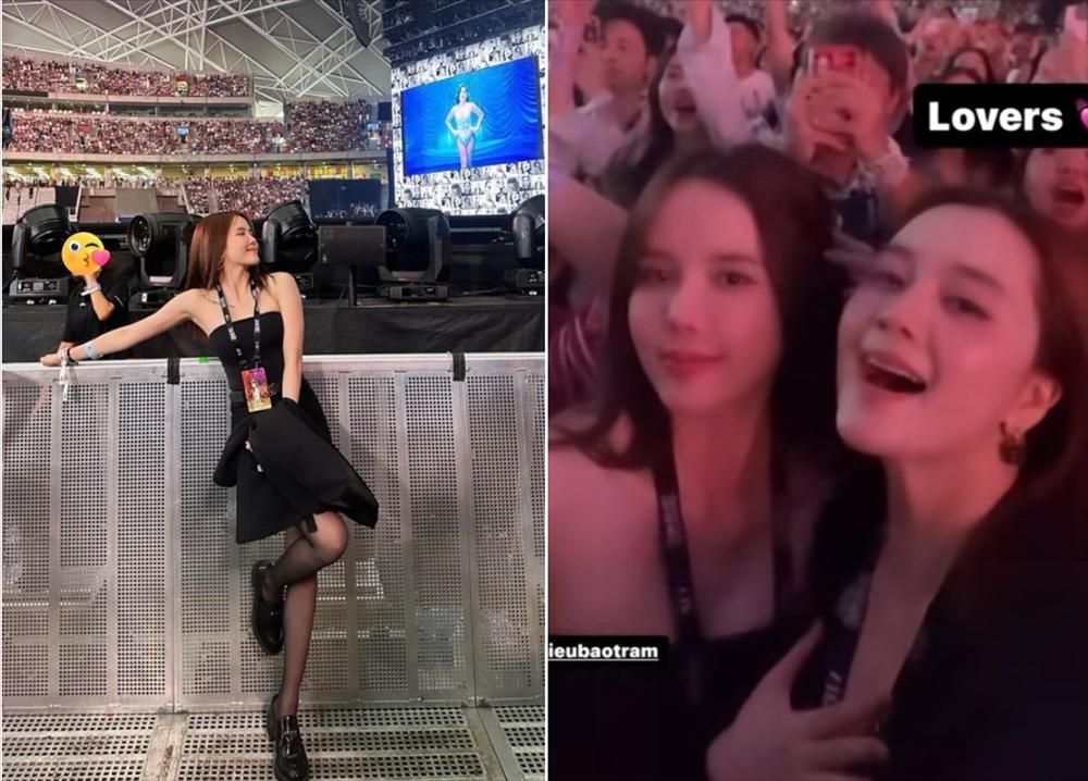 Diễn viên Lý Hùng, Thiều Bảo Trâm đi xem show Taylor Swift-4