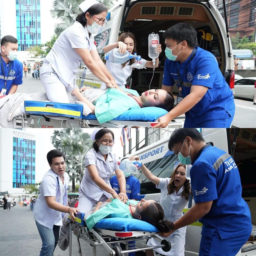 Miss Grand Thailand 2024 gây sốc khi thí sinh cưỡi ngựa, xuất hiện từ xe cấp cứu-1