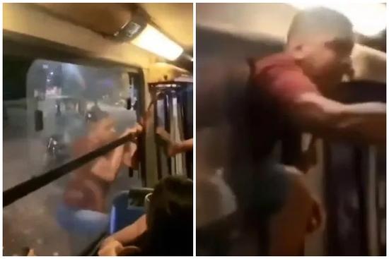 Phát hiện tình địch đang ở trên xe buýt, người đàn ông có hành động liều lĩnh