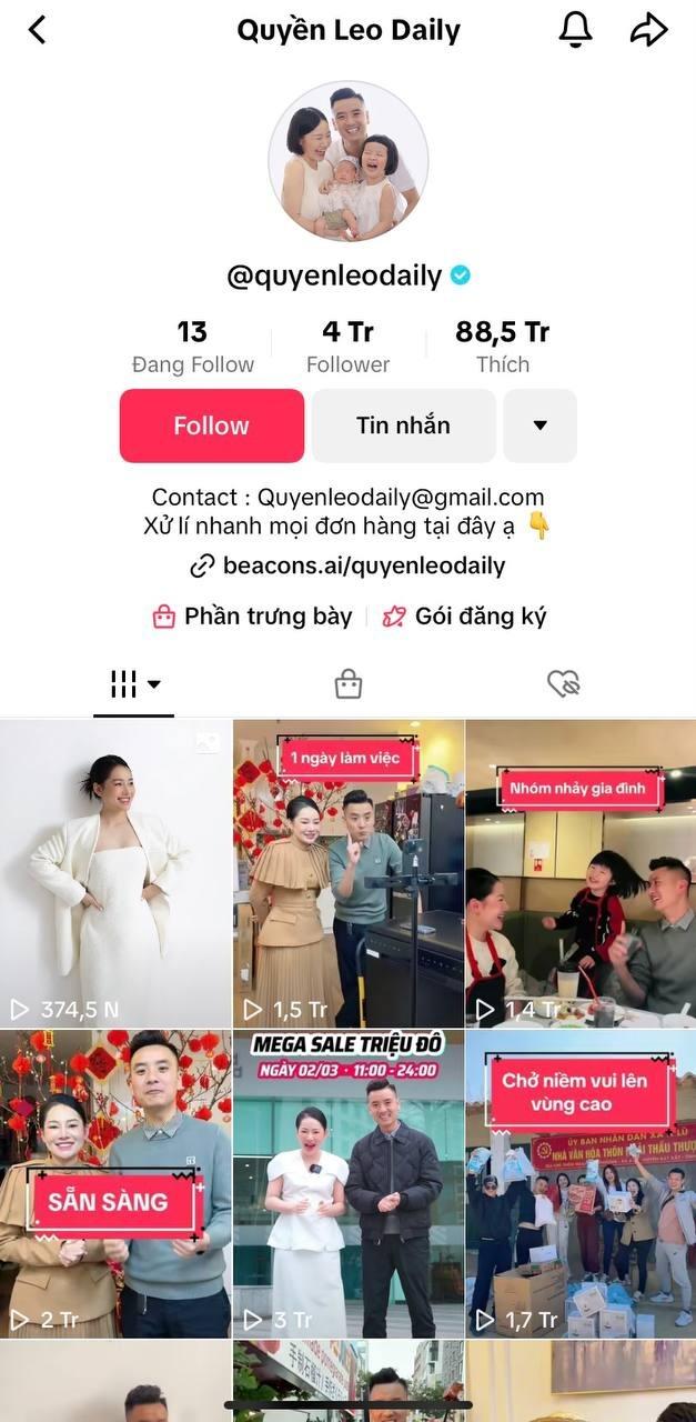 Chủ kênh TikTok Quyền Leo Daily vừa có phiên livestream bán hàng thu về hơn 72 tỷ đồng sau 12 tiếng là ai?-3