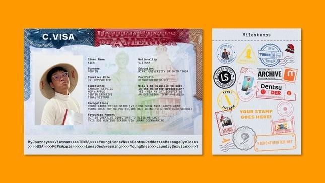 Bị nhà tuyển dụng từ chối, du học sinh Việt gây bão LinkedIn với thiết kế CV lấy cảm hứng từ visa-3