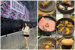 Vợ chồng Mỹ Linh ăn foodtour Singapore khi xem show Taylor Swift, món ăn xa xỉ đắt nhất thế giới có gì đặc biệt?