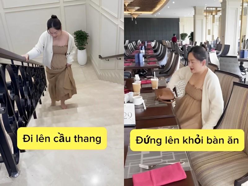 Lan Phương gặp nhiều khó khăn vì bụng bầu to ở những ngày cuối thai kì, tủi thân nhất khi không có chồng bên cạnh-2