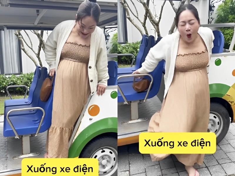 Lan Phương gặp nhiều khó khăn vì bụng bầu to ở những ngày cuối thai kì, tủi thân nhất khi không có chồng bên cạnh-3