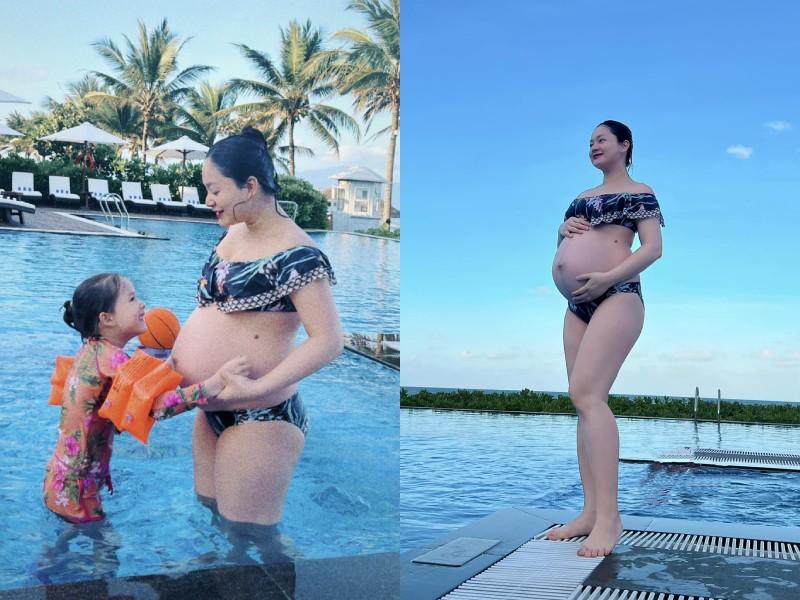 Lan Phương gặp nhiều khó khăn vì bụng bầu to ở những ngày cuối thai kì, tủi thân nhất khi không có chồng bên cạnh-8