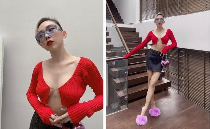 Mỹ nhân Việt chịu khó lăng xê triệt để áo một cúc quyến rũ-3