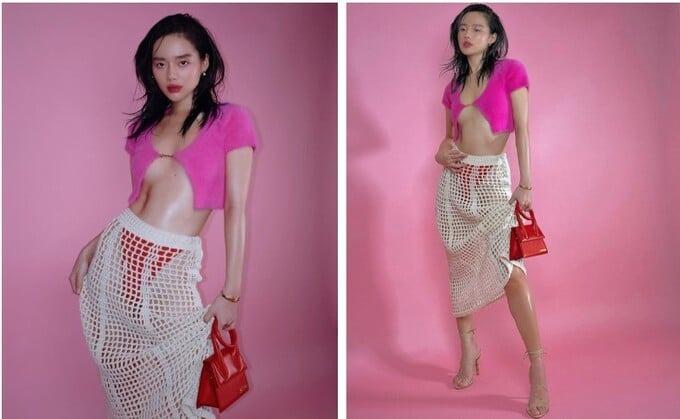 Mỹ nhân Việt chịu khó lăng xê triệt để áo một cúc quyến rũ-8