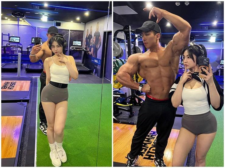 Nam thần thể hình có tỷ lệ mỡ cực thấp, bạn gái như tiểu bạch thỏ thu hút MXH-4